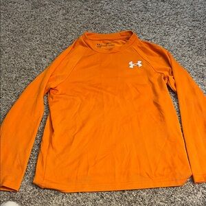 Under Armour Kids Bright Orange Long Sleeve Tee